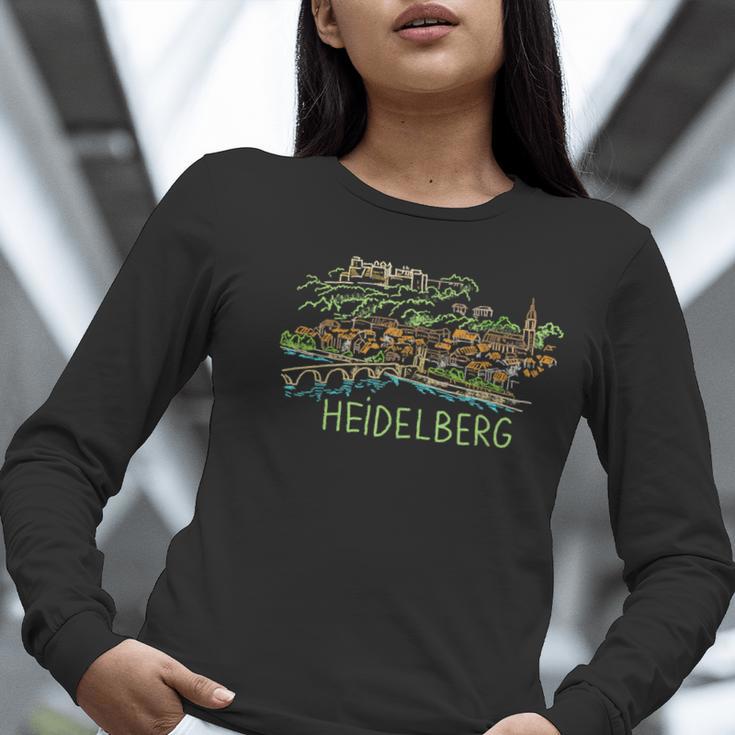 Heidelberg Germany Art Men Women Women Long Sleeve T-Shirt, funny gift