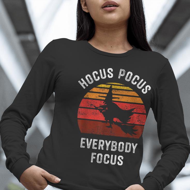 Hocus Pocus Everybody Focus Witch Halloween Teacher Women Women Long Sleeve T-Shirt, funny gift Hocus Pocus Everybody Focus Witch Halloween Teacher Women Women Long Sleeve T-Shirt, funny gift