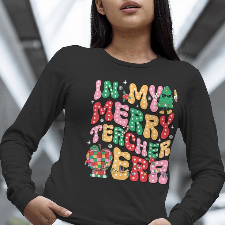 In My Holly Xmas Jolly Teacher Era Teacher Vibes Christmas Women Long Sleeve T-Shirt, funny gift In My Holly Xmas Jolly Teacher Era Teacher Vibes Christmas Women Long Sleeve T-Shirt, funny gift