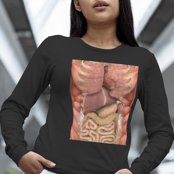 Human Muscles Organs Scary Anatomy Teacher Halloween Costume Women Long Sleeve T-Shirt, funny gift Human Muscles Organs Scary Anatomy Teacher Halloween Costume Women Long Sleeve T-Shirt, funny gift