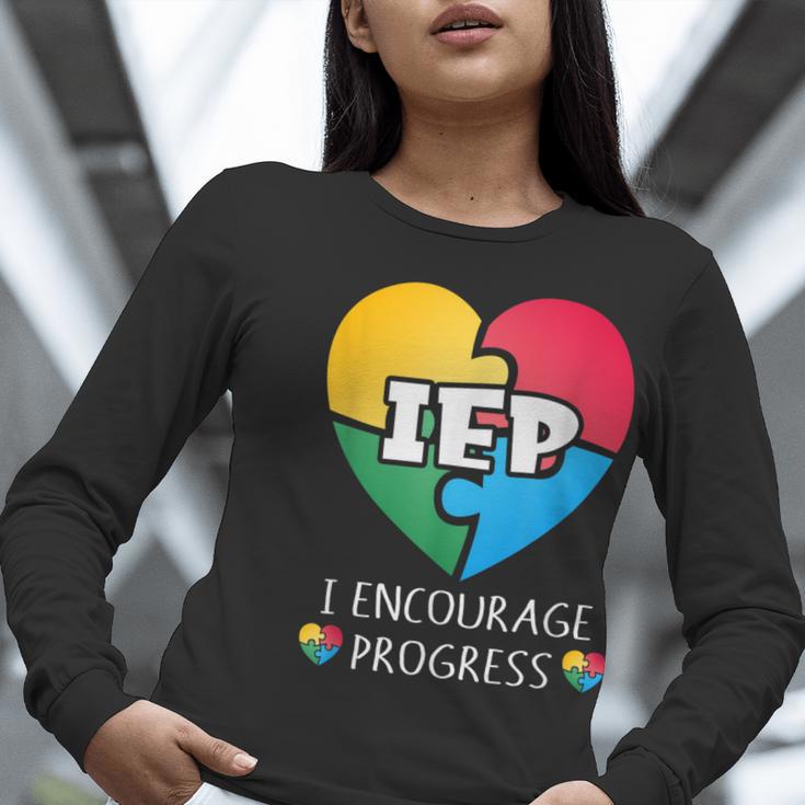 IEP I Encourage Progress Special Education School Teacher Women Long Sleeve T-Shirt, funny gift IEP I Encourage Progress Special Education School Teacher Women Long Sleeve T-Shirt, funny gift