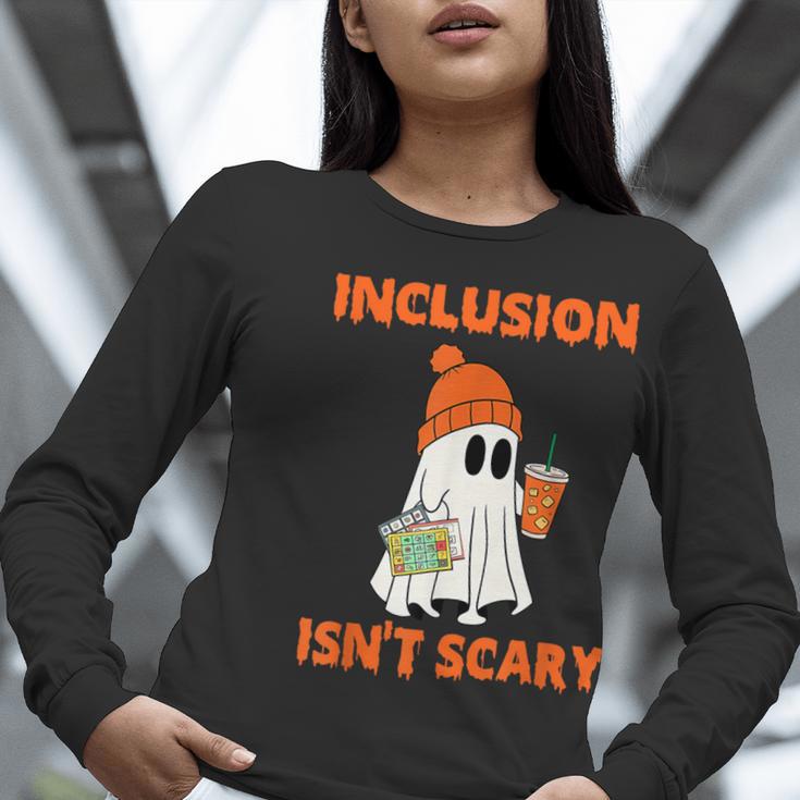 Inclusion Isn't Scary Shirt Halloween SLP Sped Teacher Women Long Sleeve T-Shirt, funny gift Inclusion Isn't Scary Shirt Halloween SLP Sped Teacher Women Long Sleeve T-Shirt, funny gift