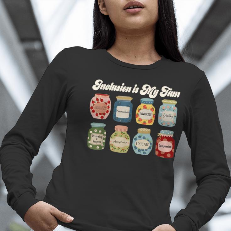 Inclusion Is My Jam Neurodiversity Special Education Teacher Women Long Sleeve T-Shirt, funny gift