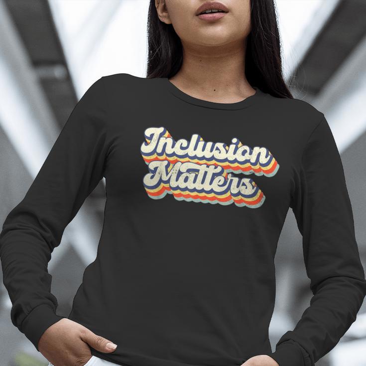 Inclusion Matters Special Education Sped Teacher Vintage Women Long Sleeve T-Shirt, funny gift