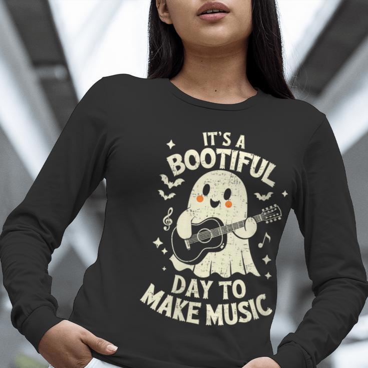 It's A Bootiful Day To Make Music Halloween Music Teacher Women Long Sleeve T-Shirt, funny gift It's A Bootiful Day To Make Music Halloween Music Teacher Women Long Sleeve T-Shirt, funny gift