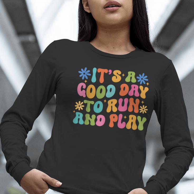 Its A Good Day To Run And Play PE Teacher Physical Education Women Long Sleeve T-Shirt, Pe Teacher Shirts, funny gift Its A Good Day To Run And Play PE Teacher Physical Education Women Long Sleeve T-Shirt, Pe Teacher Shirts, funny gift