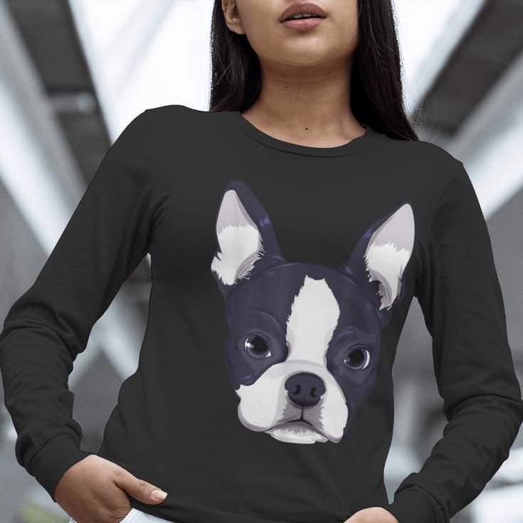 Kids Boston Terrier Dog For Women And Girls Women Long Sleeve T-Shirt, funny gift