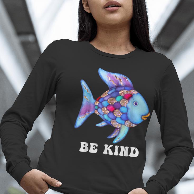 Be Kind Rainbow Fish Teacher Life Teaching Back To School Women Long Sleeve T-Shirt, funny gift Be Kind Rainbow Fish Teacher Life Teaching Back To School Women Long Sleeve T-Shirt, funny gift