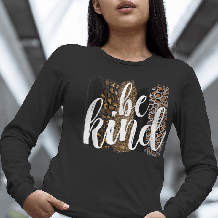 Be Kind Women Inspirational Teacher Animal Print Women Long Sleeve T-Shirt, funny gift Be Kind Women Inspirational Teacher Animal Print Women Long Sleeve T-Shirt, funny gift