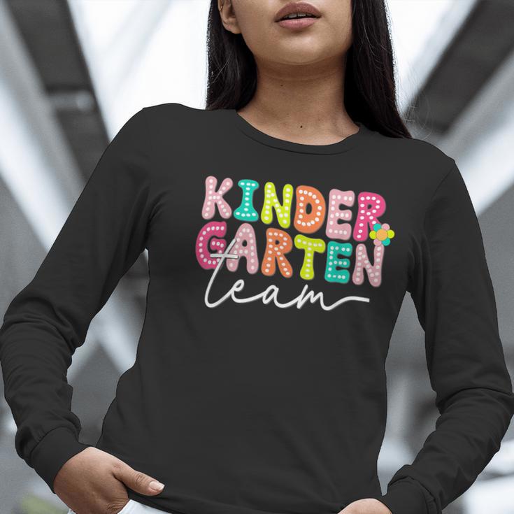 Kindergarten Team Teacher Back To School Kindergarten Squad Women Long Sleeve T-Shirt, funny gift Kindergarten Team Teacher Back To School Kindergarten Squad Women Long Sleeve T-Shirt, funny gift