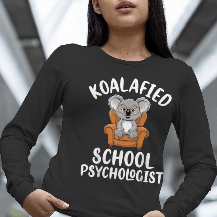Koalafied School Psychologist Koala Lover Psychology Teacher Women Long Sleeve T-Shirt, funny gift Koalafied School Psychologist Koala Lover Psychology Teacher Women Long Sleeve T-Shirt, funny gift