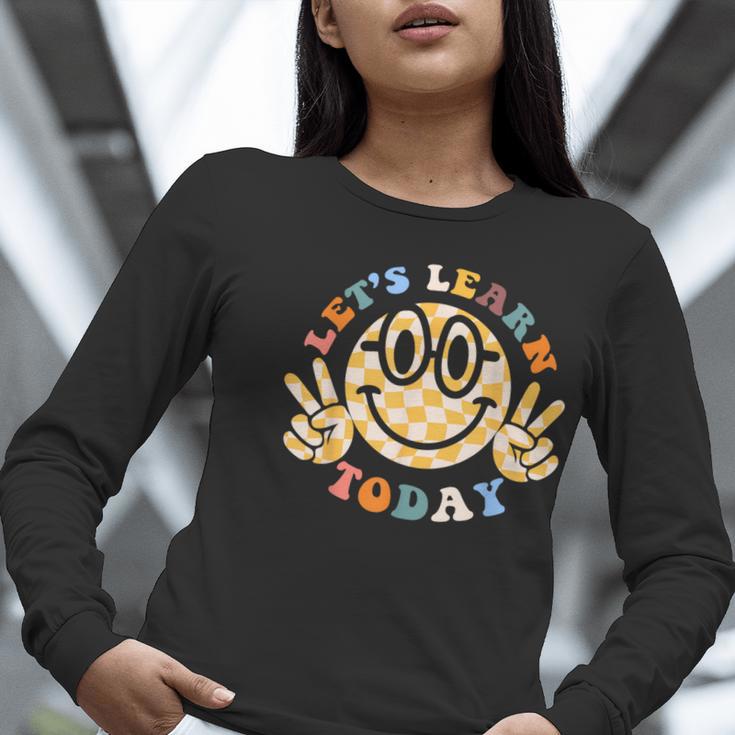 Let's Learn Today First Day Of School For Teacher Student Women Long Sleeve T-Shirt, funny gift