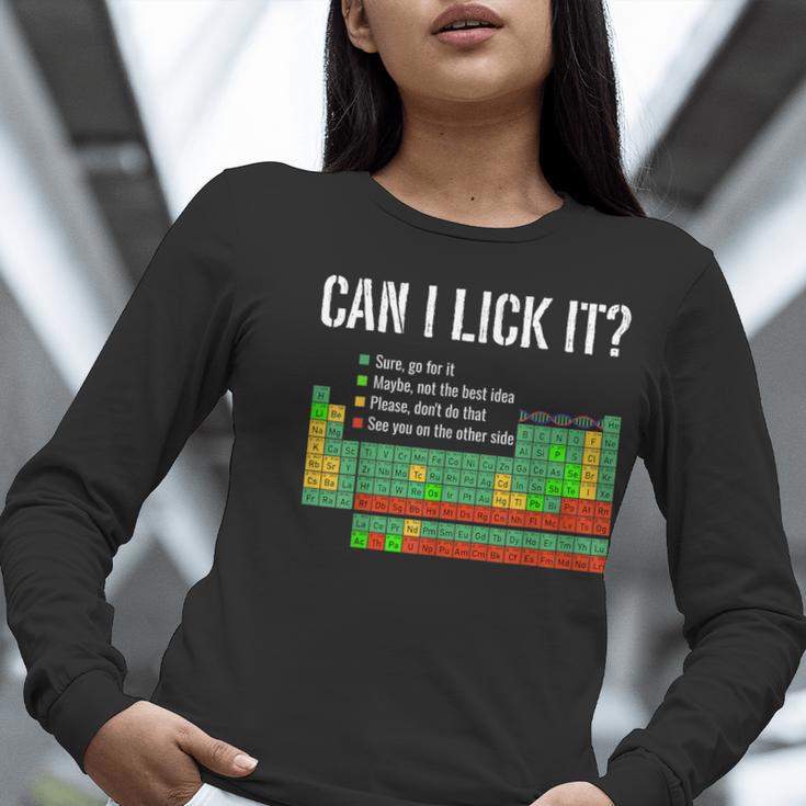 Can I Lick It Periodic Table Science Teacher Student Women Long Sleeve T-Shirt, Science Teacher Shirts, funny gift Can I Lick It Periodic Table Science Teacher Student Women Long Sleeve T-Shirt, Science Teacher Shirts, funny gift