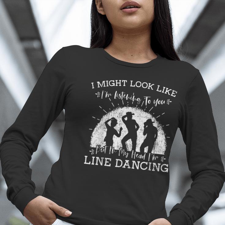 Line Dancing Choreographer Dance Teacher Group Performer Men Women Girls Kids Women Long Sleeve T-Shirt, funny gift