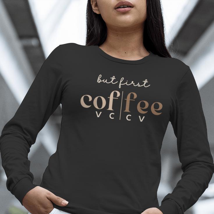 Literacy Science Of Reading Phonics Teacher Linguist Coffee Women Long Sleeve T-Shirt, Science Teacher Shirts, funny gift