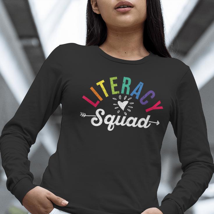 Literacy Squad Reading Teacher Interventionist Specialist Women Long Sleeve T-Shirt, funny gift Literacy Squad Reading Teacher Interventionist Specialist Women Long Sleeve T-Shirt, funny gift