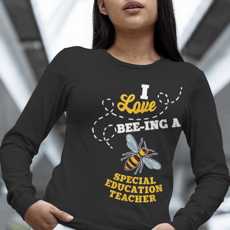 I Love Bee-Ing A Special Education Teacher Honey Bee Job For Men Women Women Long Sleeve T-Shirt, funny gift