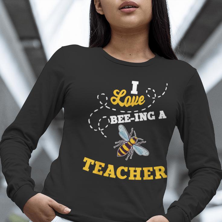 I Love Bee-Ing A Teacher Honey Bee Job Profession Women Long Sleeve T-Shirt, funny gift I Love Bee-Ing A Teacher Honey Bee Job Profession Women Long Sleeve T-Shirt, funny gift