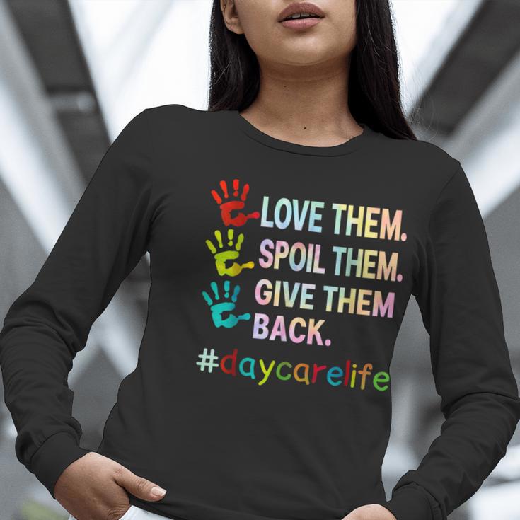 Love Daycare Provider Childcare Teacher Tie Dye Women Long Sleeve T-Shirt, funny gift Love Daycare Provider Childcare Teacher Tie Dye Women Long Sleeve T-Shirt, funny gift