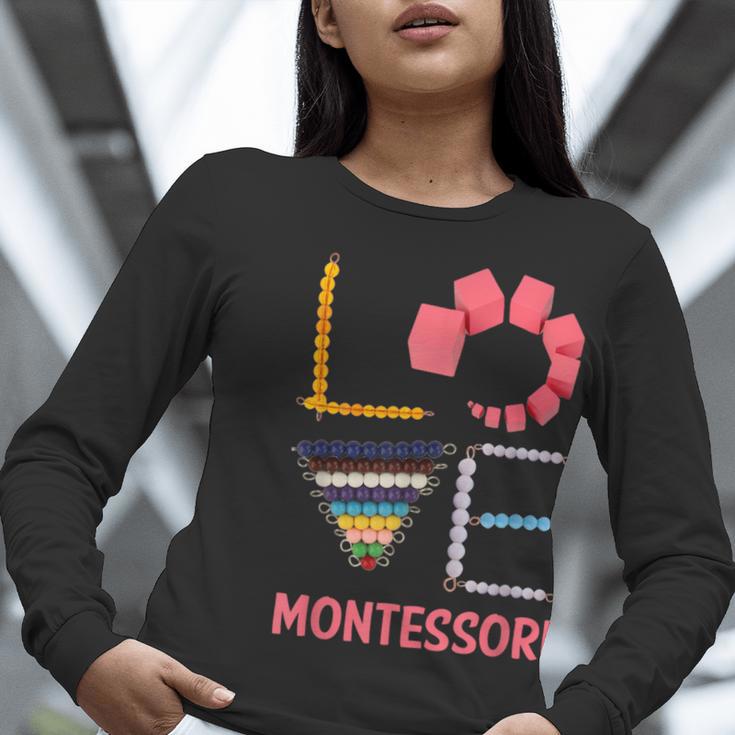 Love Montessori Education Math Teacher Women Long Sleeve T-Shirt, funny gift Love Montessori Education Math Teacher Women Long Sleeve T-Shirt, funny gift