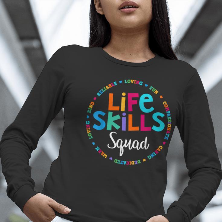 Matching Life Skills Squad Teacher Special Ed SPED Team Crew Women Long Sleeve T-Shirt, funny gift Matching Life Skills Squad Teacher Special Ed SPED Team Crew Women Long Sleeve T-Shirt, funny gift