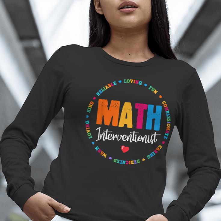 Math Interventionist Teacher Coach Squad Mathematics STEM Women Long Sleeve T-Shirt, funny gift Math Interventionist Teacher Coach Squad Mathematics STEM Women Long Sleeve T-Shirt, funny gift