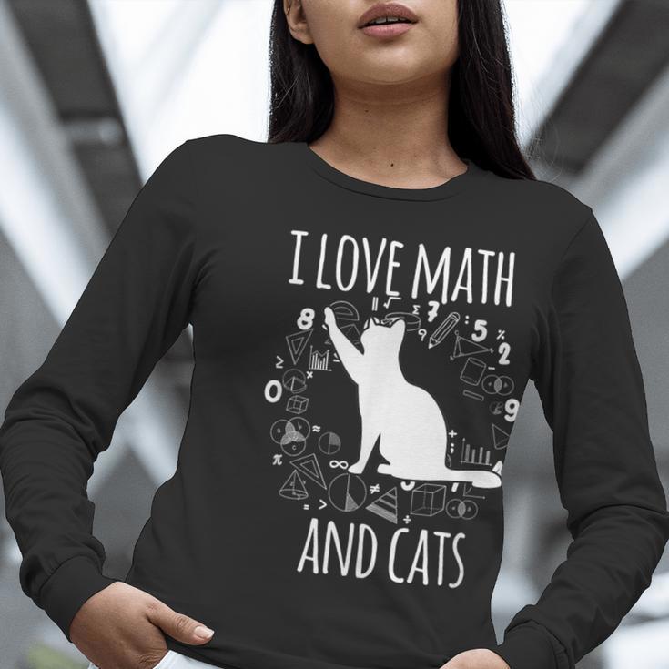 Math Nerd Math Teacher Cat Lover I Love Math And Cats Women Long Sleeve T-Shirt, funny gift Math Nerd Math Teacher Cat Lover I Love Math And Cats Women Long Sleeve T-Shirt, funny gift