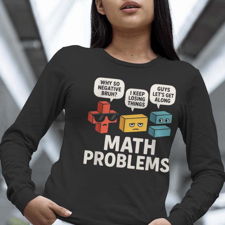 Math Problems Symbols Teacher Back To School Girl Boy Women Long Sleeve T-Shirt, funny gift Math Problems Symbols Teacher Back To School Girl Boy Women Long Sleeve T-Shirt, funny gift
