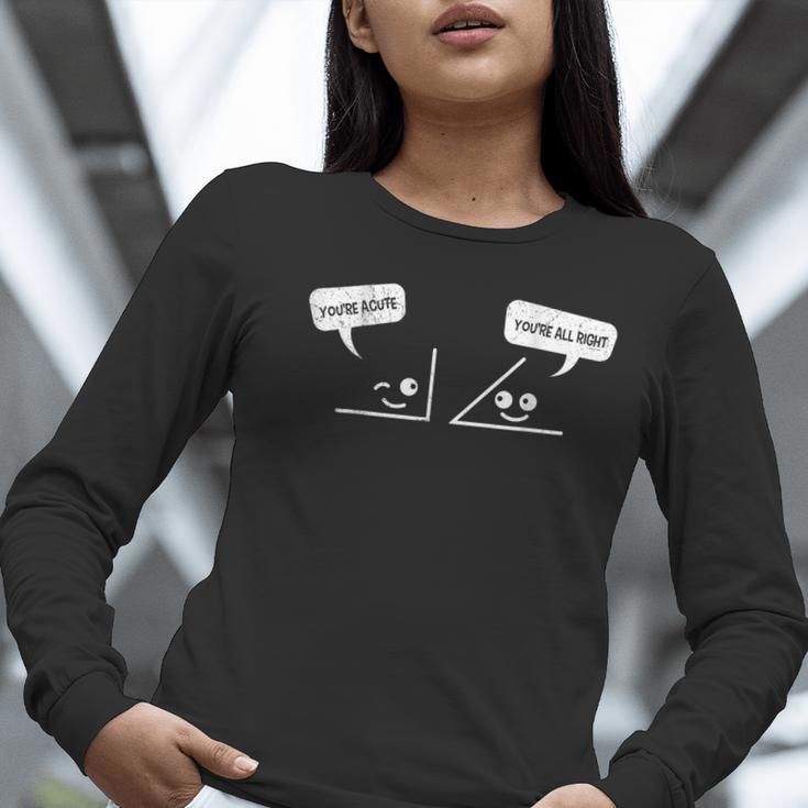 Math Saying You Are Acute Algebra Maths Teacher For Men Women Women Long Sleeve T-Shirt, funny gift