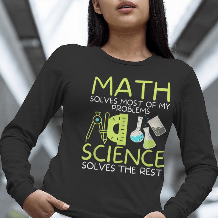 Math Solves Most Of My Problems Science Math Science Teacher Women Long Sleeve T-Shirt, Science Teacher Shirts, funny gift Math Solves Most Of My Problems Science Math Science Teacher Women Long Sleeve T-Shirt, Science Teacher Shirts, funny gift