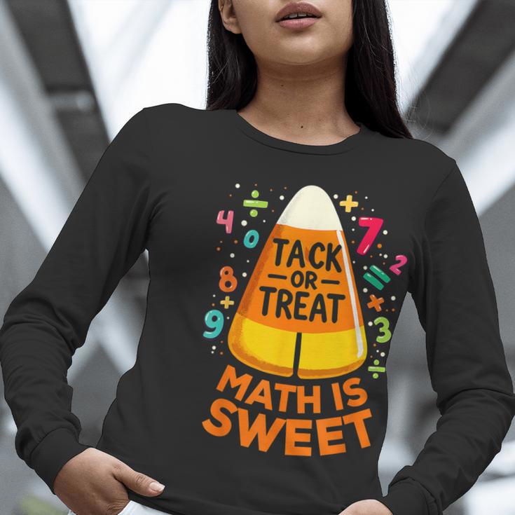 Math Teacher Halloween Costume Trick Or Treat Math Sweet Women Long Sleeve T-Shirt, funny gift Math Teacher Halloween Costume Trick Or Treat Math Sweet Women Long Sleeve T-Shirt, funny gift