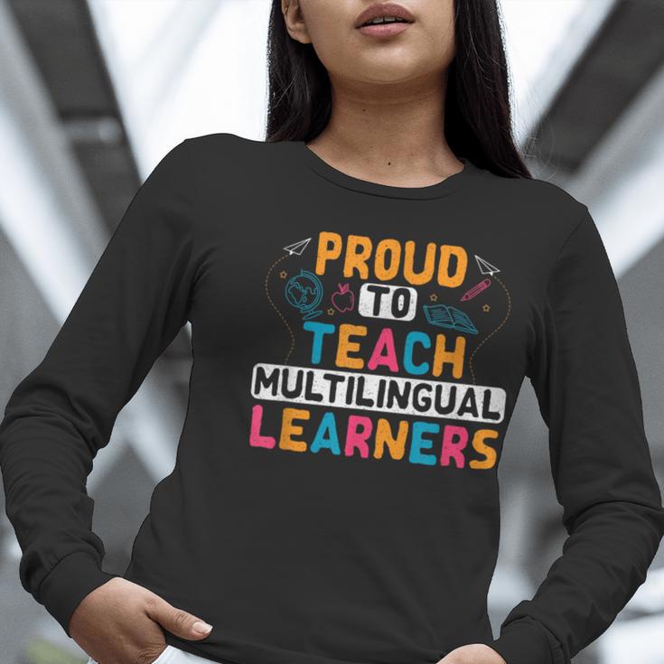 Multilingual Teacher Linguist Language ESL Teaching Women Long Sleeve T-Shirt, Esl Teacher Shirts, funny gift Multilingual Teacher Linguist Language ESL Teaching Women Long Sleeve T-Shirt, Esl Teacher Shirts, funny gift