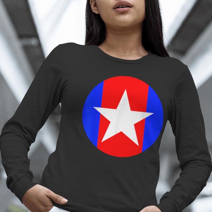 Nerdy Captain Sweatpants Retro Comic Book Fan Teacher Women Long Sleeve T-Shirt, funny gift