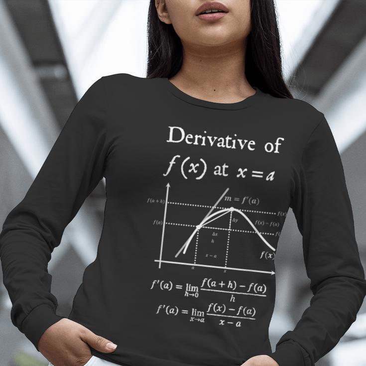 Nerdy Definition Of Derivative Limit Calculus Math Teacher Women Long Sleeve T-Shirt, funny gift