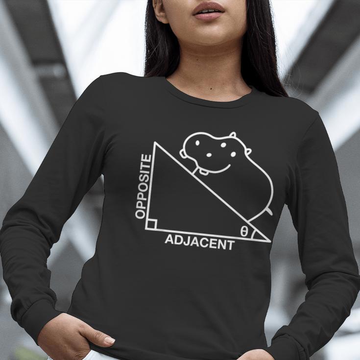 Nerdy Hippotenuse Hypotenuse Hippopotamus Math Teacher Women Long Sleeve T-Shirt, funny gift Nerdy Hippotenuse Hypotenuse Hippopotamus Math Teacher Women Long Sleeve T-Shirt, funny gift