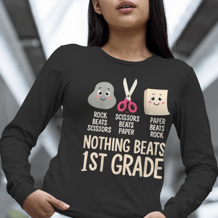 Nothing Beats 1st Grade Back To School Kids Teachers Women Long Sleeve T-Shirt, funny gift Nothing Beats 1st Grade Back To School Kids Teachers Women Long Sleeve T-Shirt, funny gift