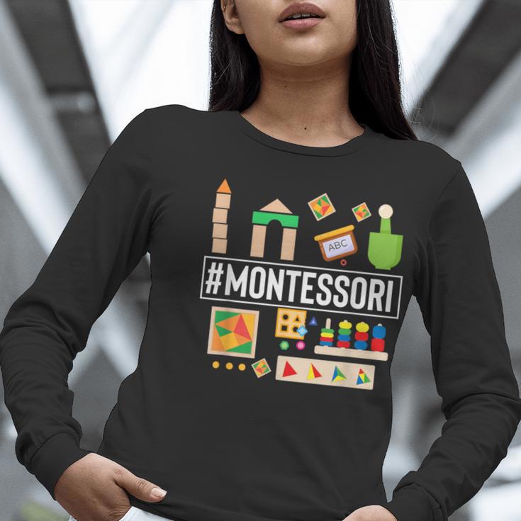 Novelty Montessori Studying Learning Schooling Teacher Love For Men Women Women Long Sleeve T-Shirt, funny gift Novelty Montessori Studying Learning Schooling Teacher Love For Men Women Women Long Sleeve T-Shirt, funny gift