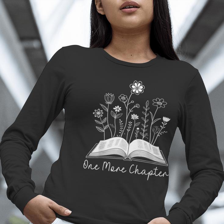 One-More Chapter Wildflower Reading Teacher Library Bookish Women Long Sleeve T-Shirt, funny gift One-More Chapter Wildflower Reading Teacher Library Bookish Women Long Sleeve T-Shirt, funny gift