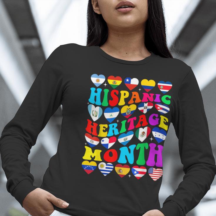 Hispanic Heritage Month 2025 Latino Puerto Rico Teacher Kids Women Long Sleeve T-Shirt, funny gift Hispanic Heritage Month 2025 Latino Puerto Rico Teacher Kids Women Long Sleeve T-Shirt, funny gift