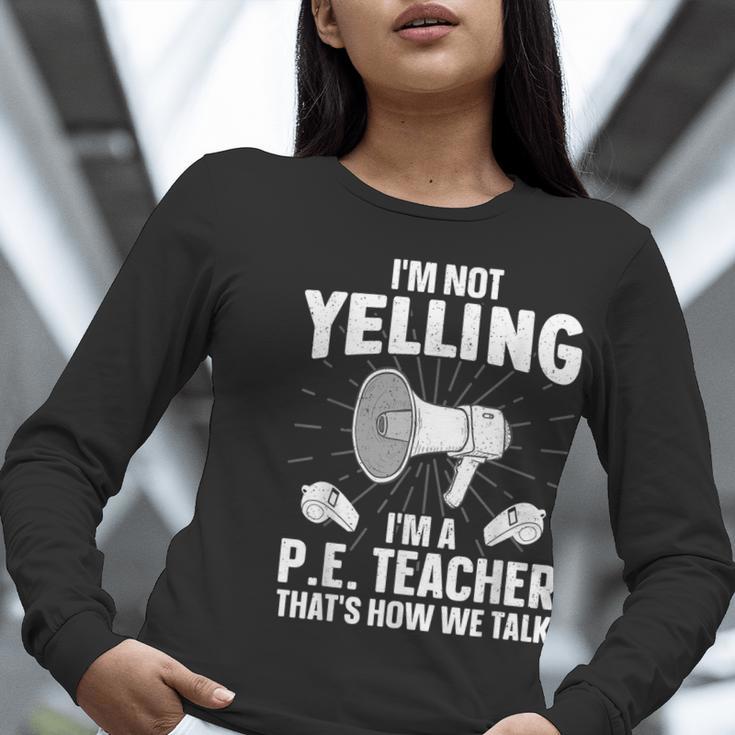 PE Teacher Art For Men Women Gym Teacher Physical Education Women Long Sleeve T-Shirt, Pe Teacher Shirts, funny gift