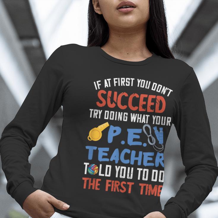 PE Teacher Succeed Sport Teacher School Fitness Gym Class Men Women Women Long Sleeve T-Shirt, Pe Teacher Shirts, funny gift PE Teacher Succeed Sport Teacher School Fitness Gym Class Men Women Women Long Sleeve T-Shirt, Pe Teacher Shirts, funny gift
