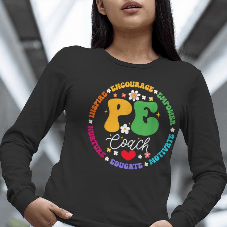 Physical Education PE Instructor Coach Teacher Gym Women Long Sleeve T-Shirt, Pe Teacher Shirts, funny gift