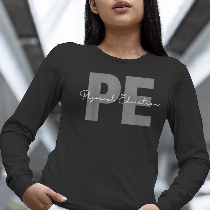 Physical Education PE Teacher Phys Ed Student Grad Women Long Sleeve T-Shirt, Pe Teacher Shirts, funny gift Physical Education PE Teacher Phys Ed Student Grad Women Long Sleeve T-Shirt, Pe Teacher Shirts, funny gift
