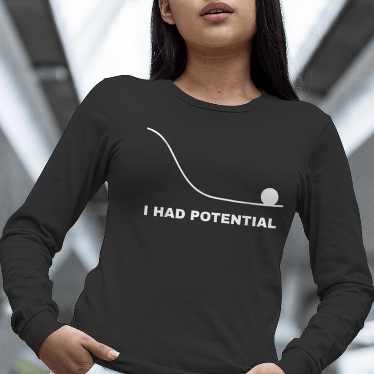 I Had Potential Physics Science Physics Teachers Students Women Long Sleeve T-Shirt, Science Teacher Shirts, funny gift I Had Potential Physics Science Physics Teachers Students Women Long Sleeve T-Shirt, Science Teacher Shirts, funny gift