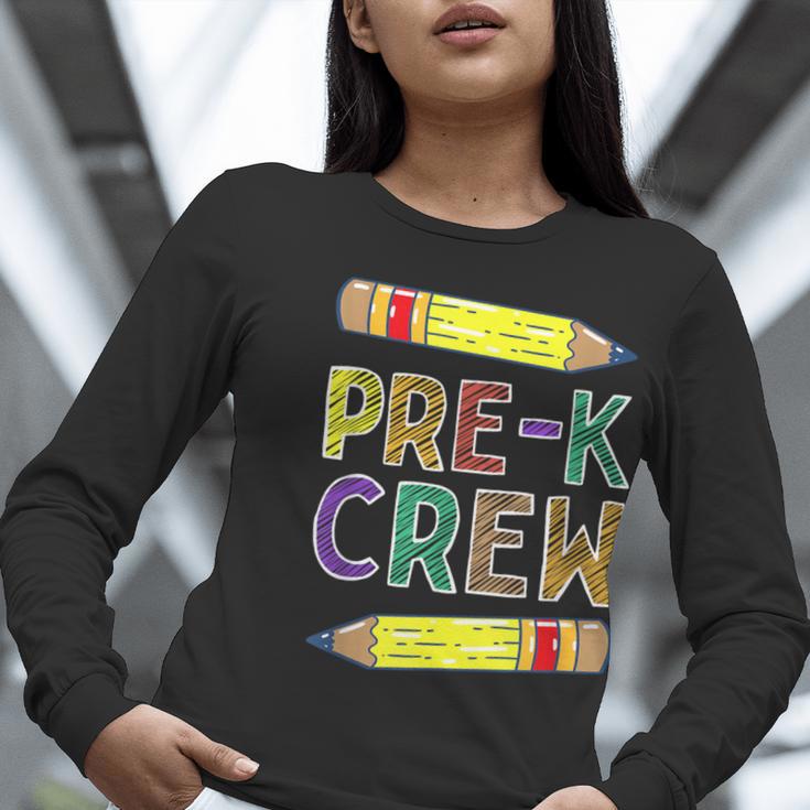 Pre-K Crew PreK Teachers Back To School Women Long Sleeve T-Shirt, funny gift Pre-K Crew PreK Teachers Back To School Women Long Sleeve T-Shirt, funny gift