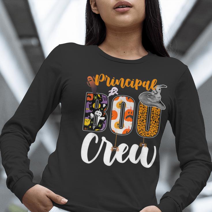 Principal Boo Crew Ghost Halloween Teachers School Matching Women Long Sleeve T-Shirt, funny gift Principal Boo Crew Ghost Halloween Teachers School Matching Women Long Sleeve T-Shirt, funny gift