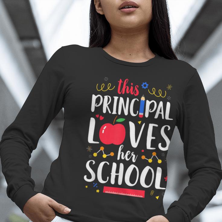 This Principal Loves Her School Teacher Appreciation Women Long Sleeve T-Shirt, funny gift This Principal Loves Her School Teacher Appreciation Women Long Sleeve T-Shirt, funny gift