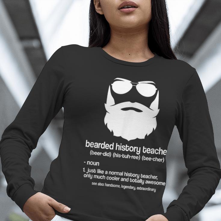 Professor Ancient Teaching Education Bearded History Teacher Women Long Sleeve T-Shirt, History Teacher Shirts, funny gift Professor Ancient Teaching Education Bearded History Teacher Women Long Sleeve T-Shirt, History Teacher Shirts, funny gift