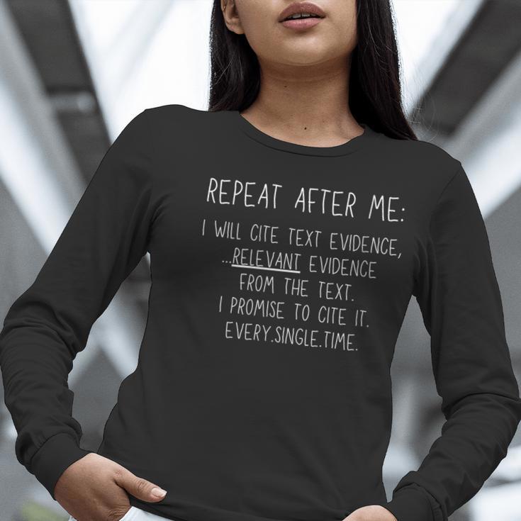 Prove It Cite Text Evidence English Students Teachers Women Long Sleeve T-Shirt, English Teacher Shirts, funny gift Prove It Cite Text Evidence English Students Teachers Women Long Sleeve T-Shirt, English Teacher Shirts, funny gift