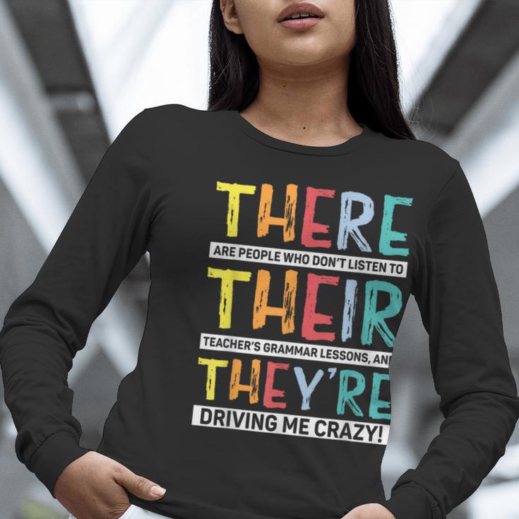There Their They’Re Grammar Joke For English Teacher Student Women Long Sleeve T-Shirt, English Teacher Shirts, funny gift There Their They’Re Grammar Joke For English Teacher Student Women Long Sleeve T-Shirt, English Teacher Shirts, funny gift